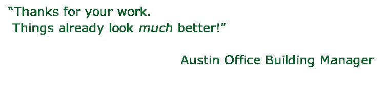 Testimonials from clients